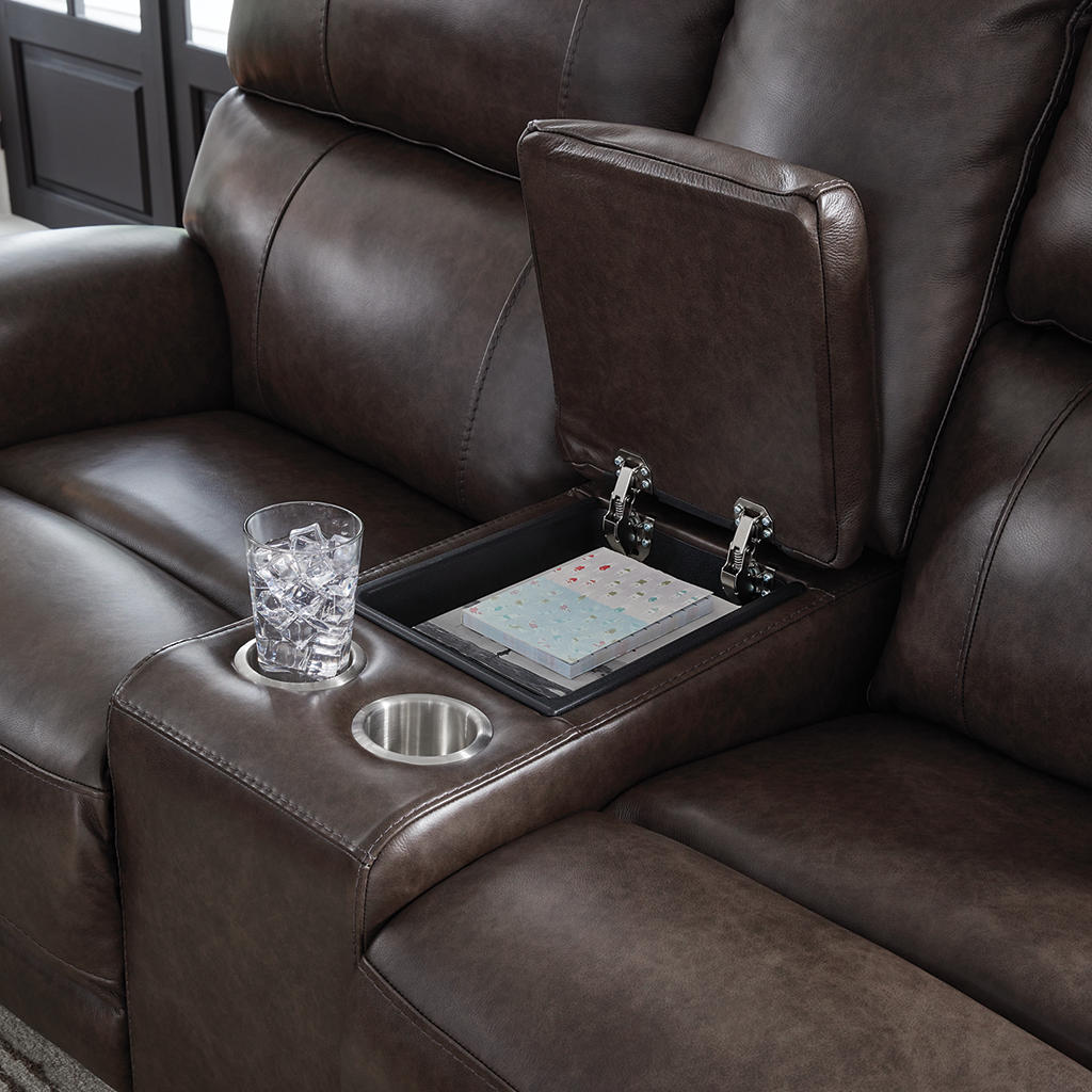 Crossplex Power Reclining Loveseat with Console Signature Design by Ashley® Living Room