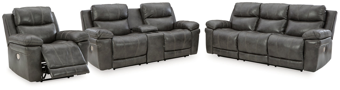 Edmar Power Reclining Sofa, Loveseat and Recliner