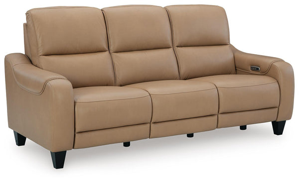 Mosswell Power Reclining Sofa — Toffee Zero-Gravity Ashley® Living Room