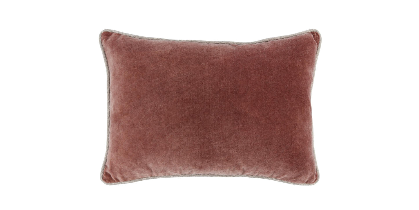 Heirloom Velvet Auburn Lumbar Pillow Cover Bassett Home Decor