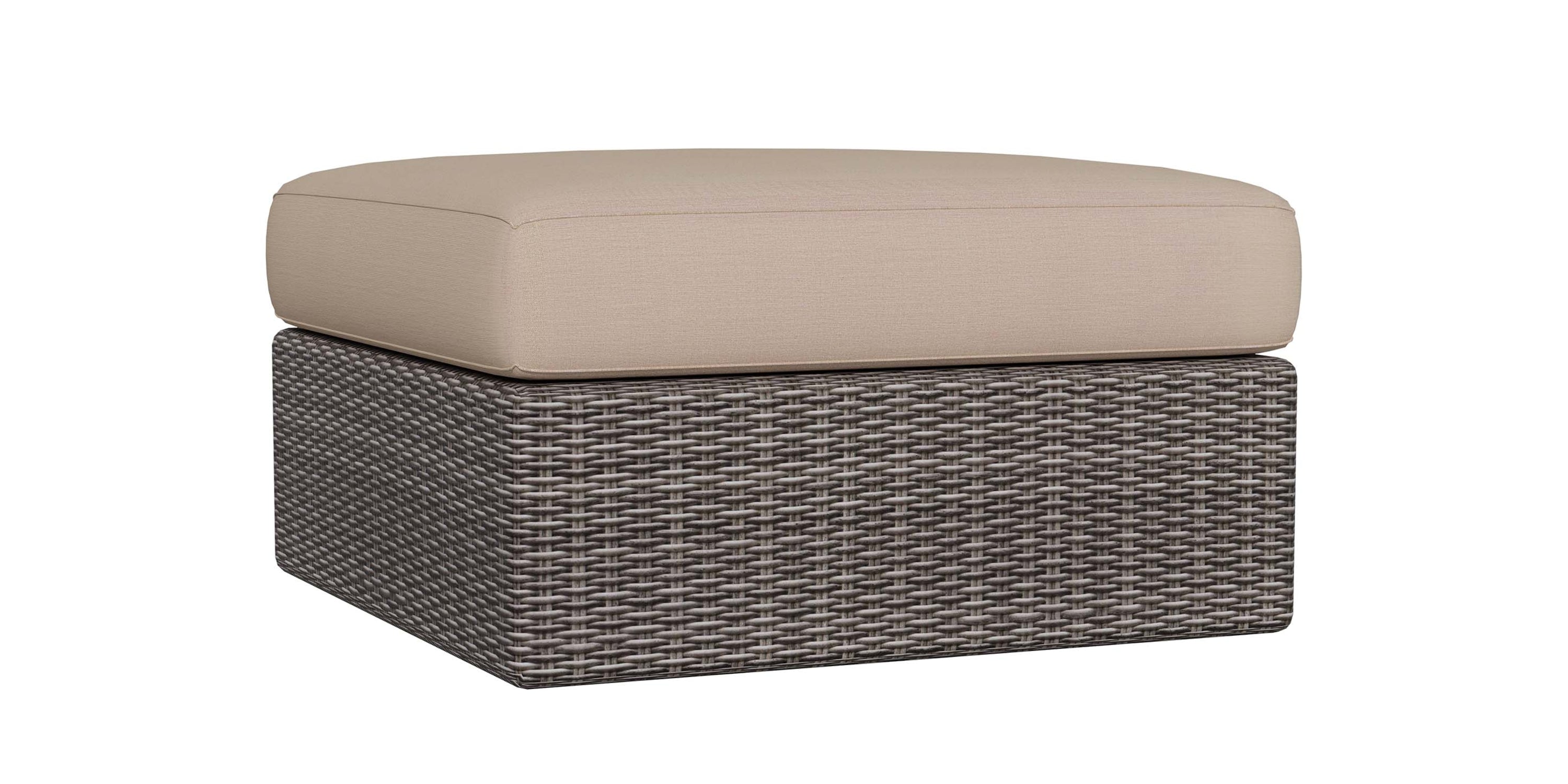 Ashford Outdoor Ottoman Bassett