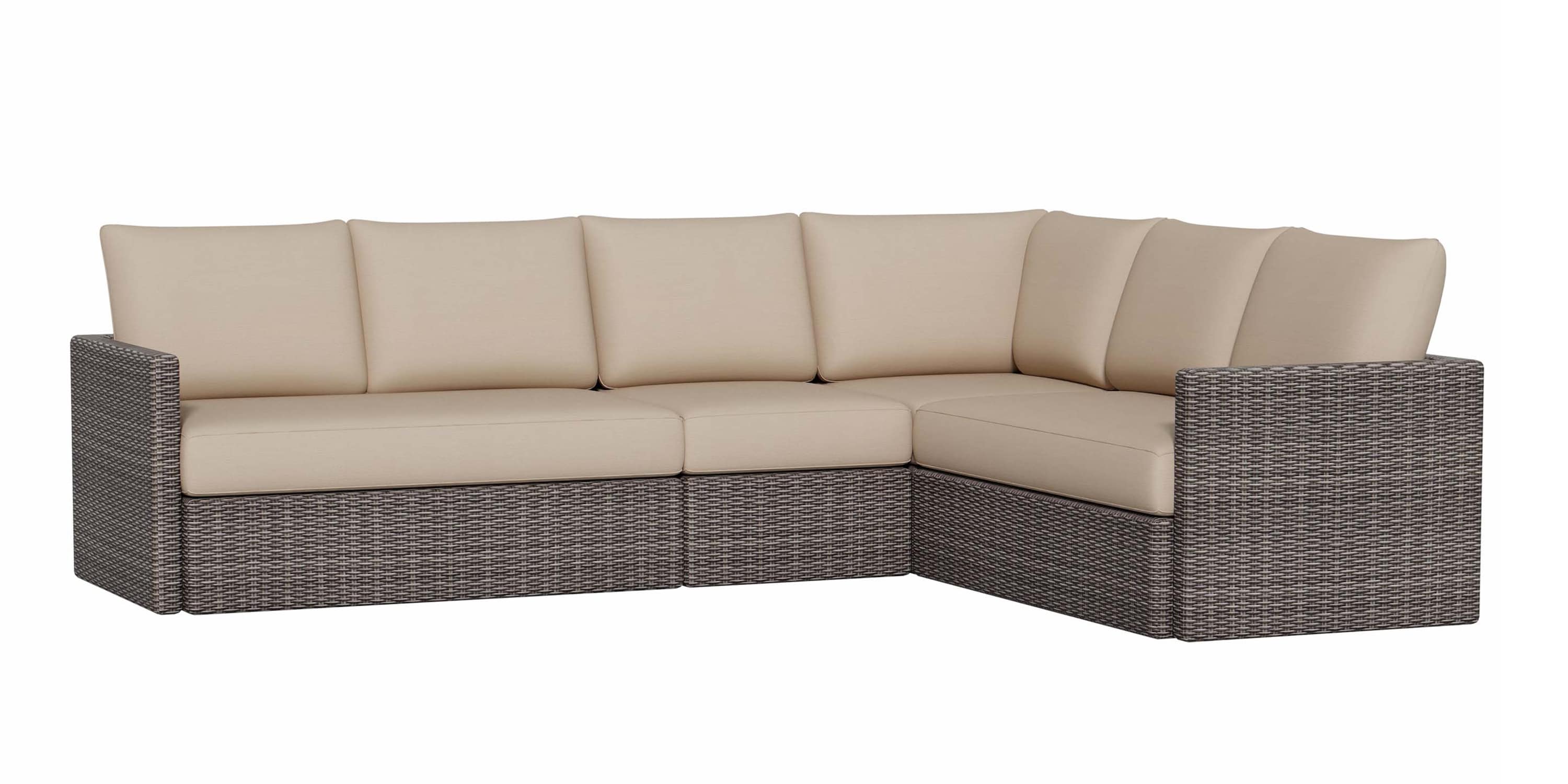 Ashford Outdoor L-Shaped Sectional Bassett