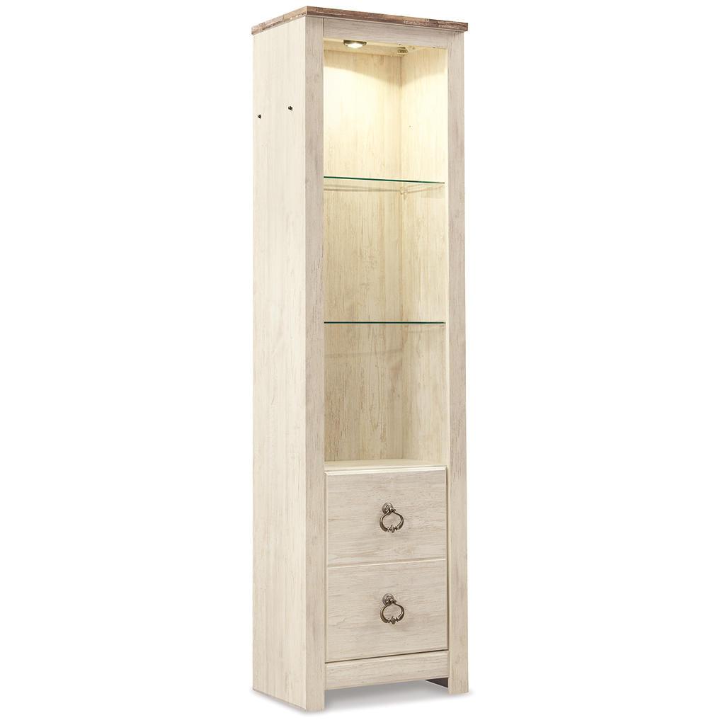 Willowton 3-Piece Entertainment Center — Whitewash (W16) Signature Design by Ashley® Living Room