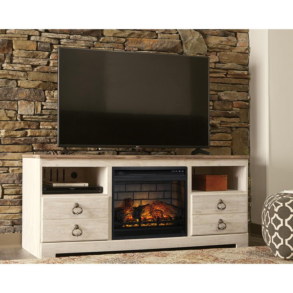 Willowton 64-Inch TV Stand with Fireplace — 5,386 BTU (W8) Signature Design by Ashley® Living Room