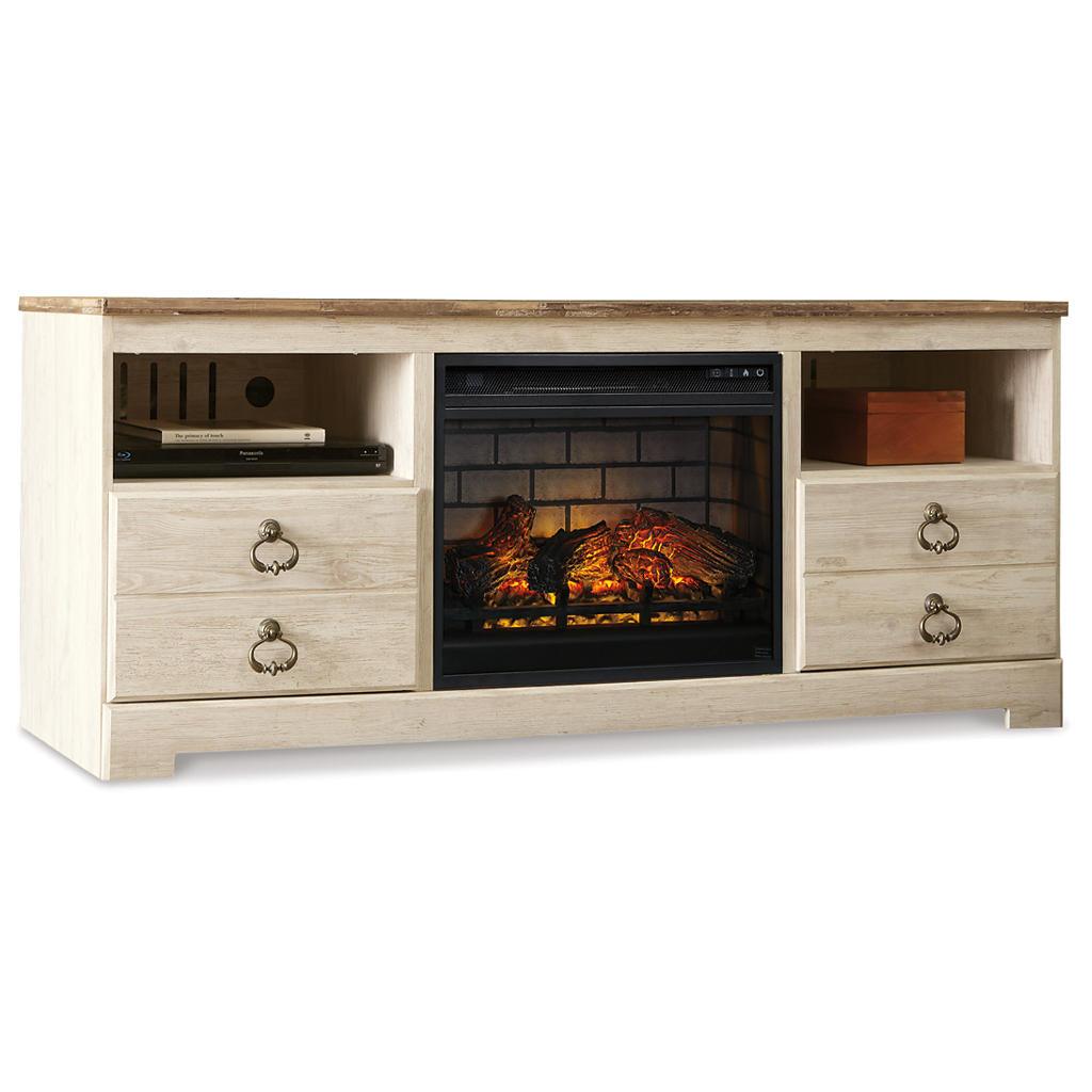 Willowton 64-Inch TV Stand with Fireplace — 5,386 BTU (W8) Signature Design by Ashley® Living Room