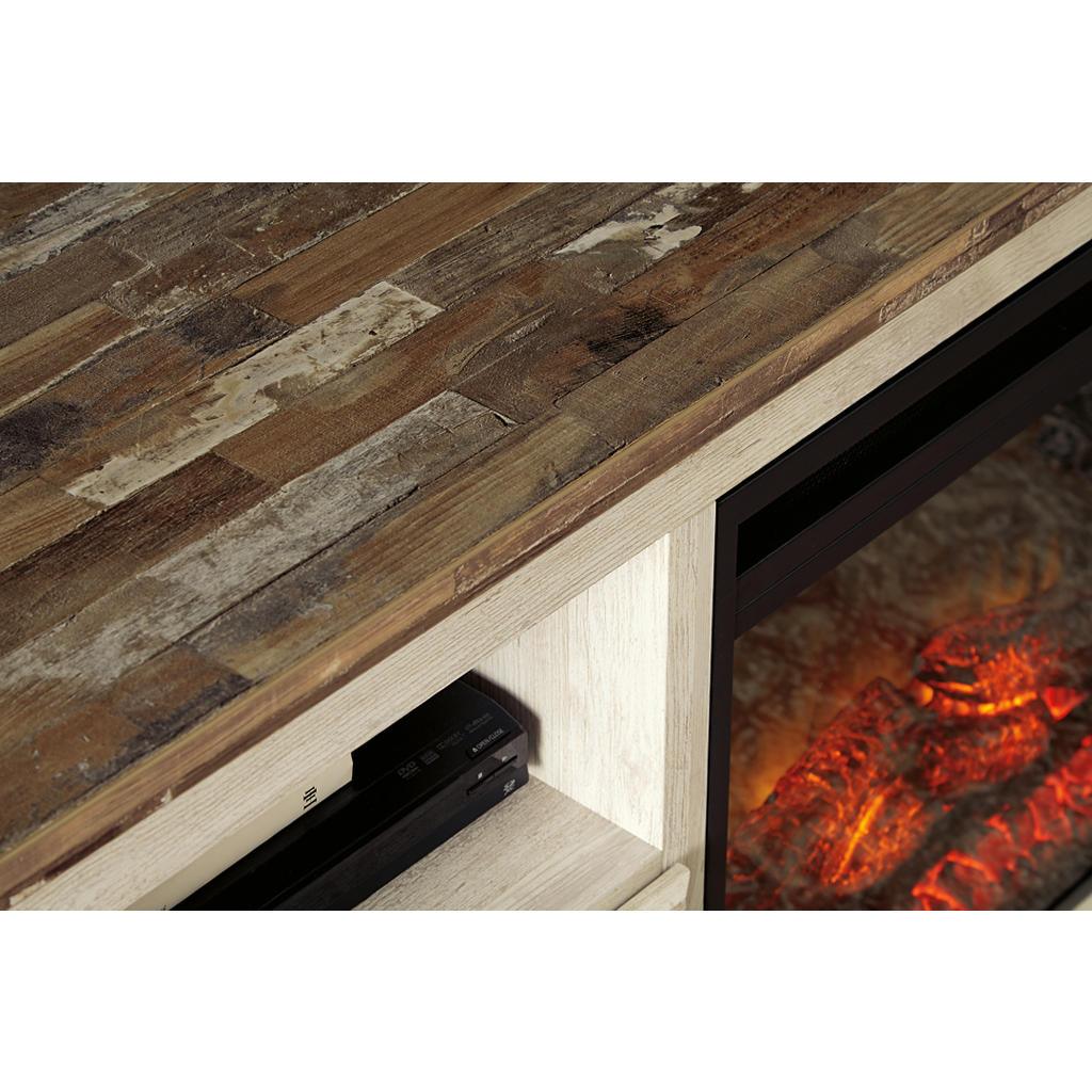 Willowton 3-Piece Entertainment Center — Whitewash (W16) Signature Design by Ashley® Living Room
