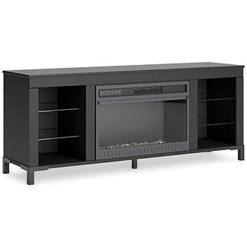 Cayberry 60-Inch TV Stand with Electric Fireplace — LED Color Sync Signature Design by Ashley® Living Room