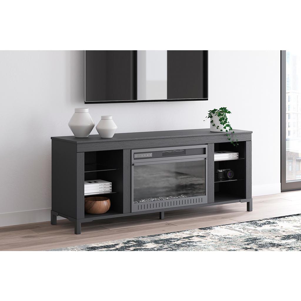 Cayberry 60-Inch TV Stand with Electric Fireplace — LED Color Sync Signature Design by Ashley® Living Room