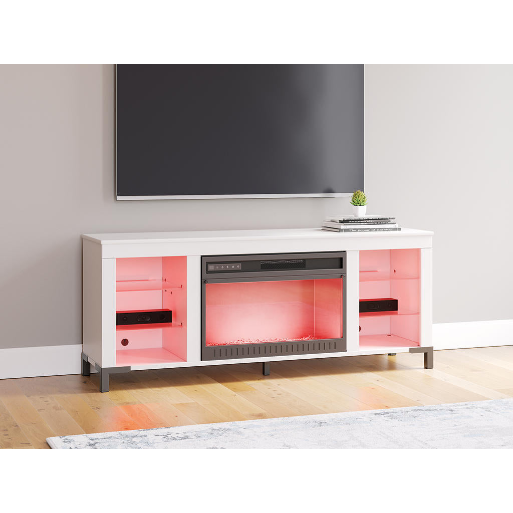Brollevi 60" TV Stand with Electric Fireplace Signature Design by Ashley® Living Room