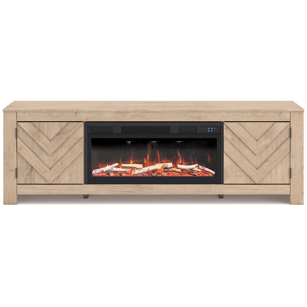 Cayboni 71" TV Stand with Electric Fireplace Signature Design by Ashley® Living Room