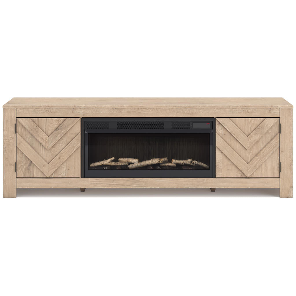 Cayboni 71" TV Stand with Electric Fireplace Signature Design by Ashley® Living Room