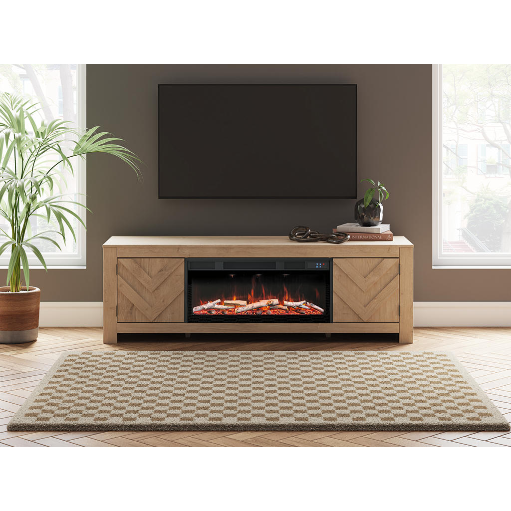 Cayboni 71" TV Stand with Electric Fireplace Signature Design by Ashley® Living Room