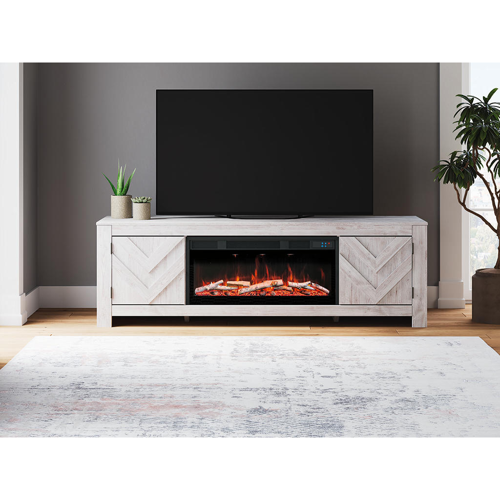 Cayboni 71" TV Stand with Electric Fireplace Signature Design by Ashley® Living Room