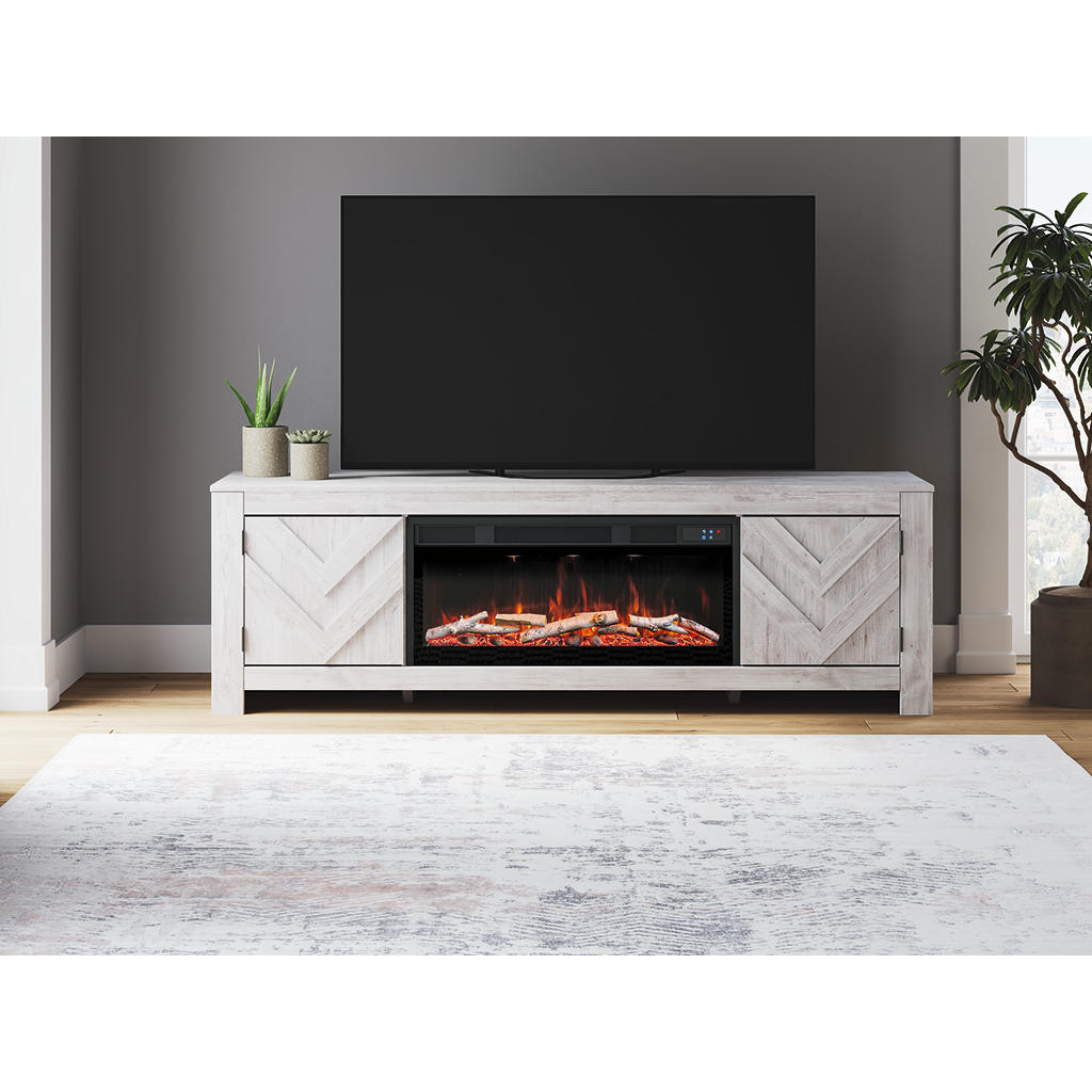 Cayboni 71" TV Stand with Electric Fireplace Signature Design by Ashley® Living Room