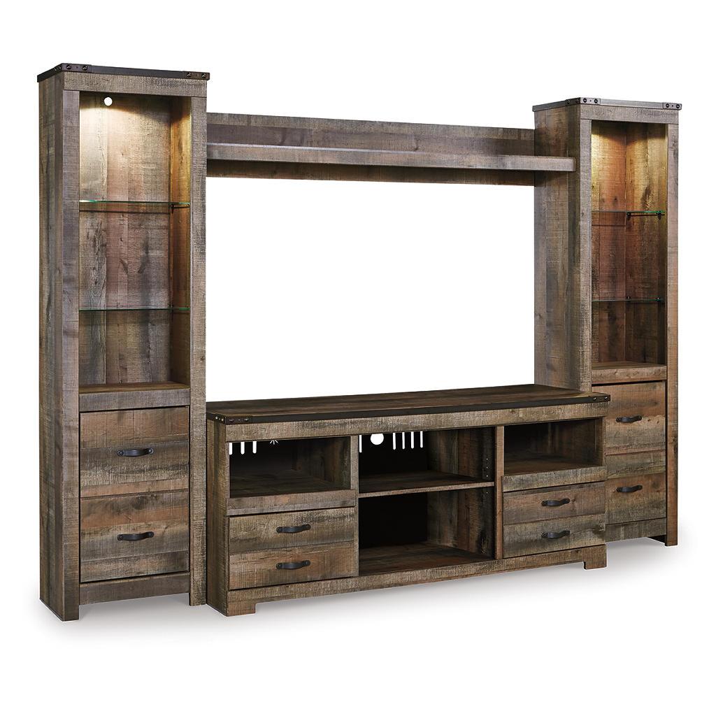 Trinell 4-Piece Entertainment Center — LED Pier Cabinets Signature Design by Ashley® Living Room