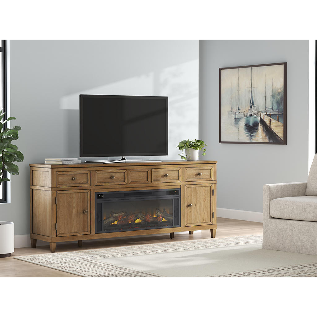 Sharlance 81" TV Stand with Electric Fireplace Signature Design by Ashley® Living Room