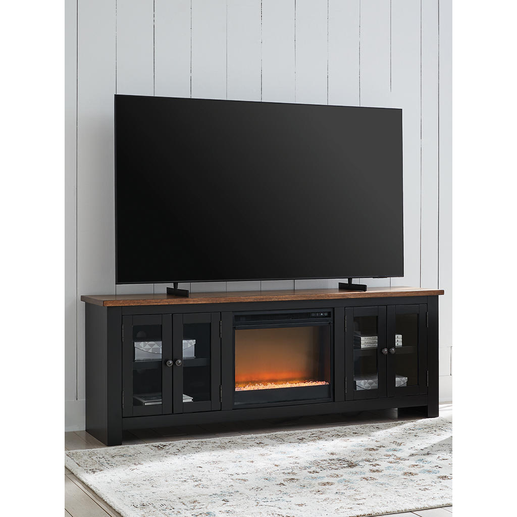 Wildenauer 76" TV Stand with Electric Fireplace Signature Design by Ashley® Living Room
