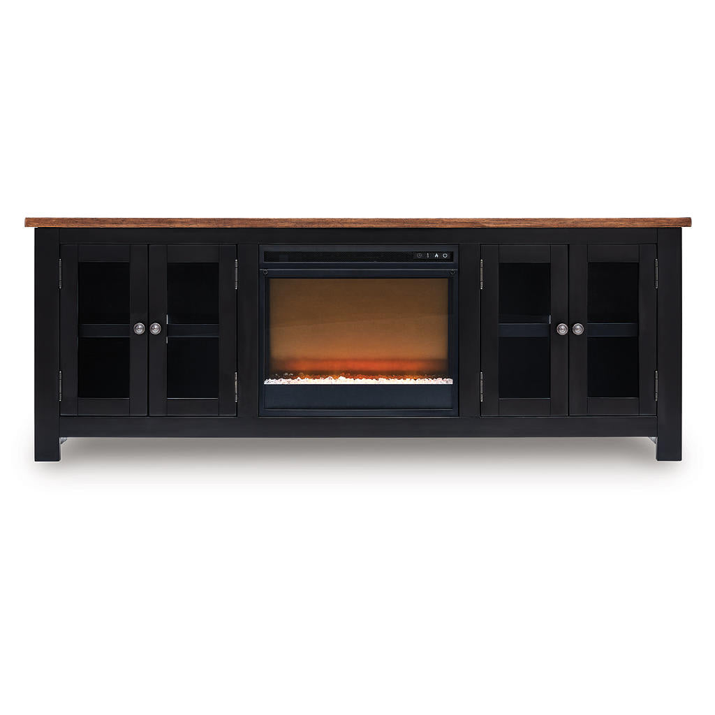 Wildenauer 76" TV Stand with Electric Fireplace Signature Design by Ashley® Living Room