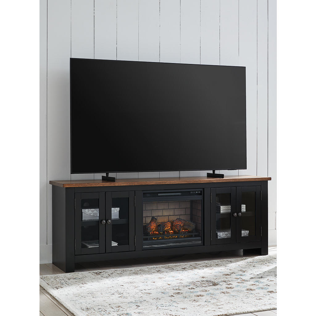 Wildenauer 76" TV Stand with Electric Fireplace Signature Design by Ashley® Living Room