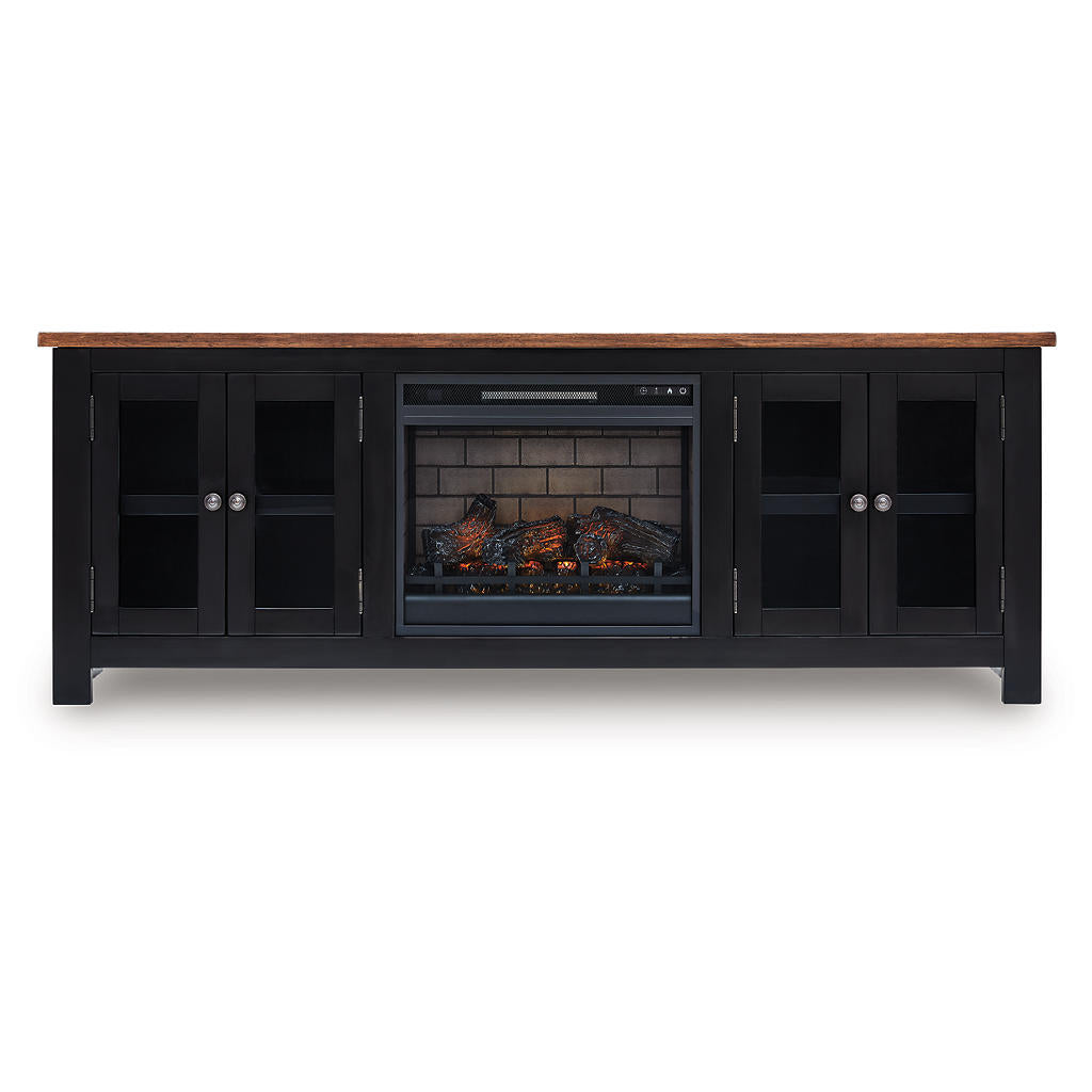 Wildenauer 76" TV Stand with Electric Fireplace Signature Design by Ashley® Living Room