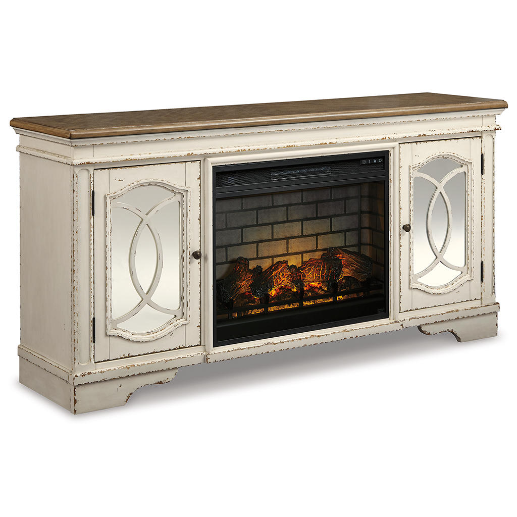 Realyn 74" TV Stand with Electric Fireplace Signature Design by Ashley® Living Room