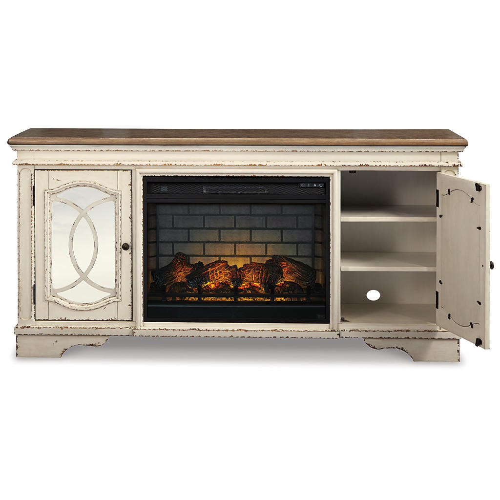 Realyn 74" TV Stand with Electric Fireplace Signature Design by Ashley® Living Room