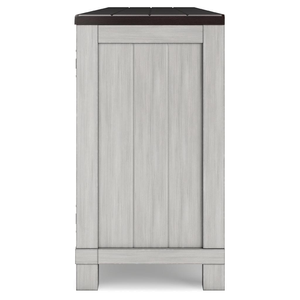 Darborn 88" TV Stand with Fireplace — Farmhouse Two-Tone Signature Design by Ashley® Living Room