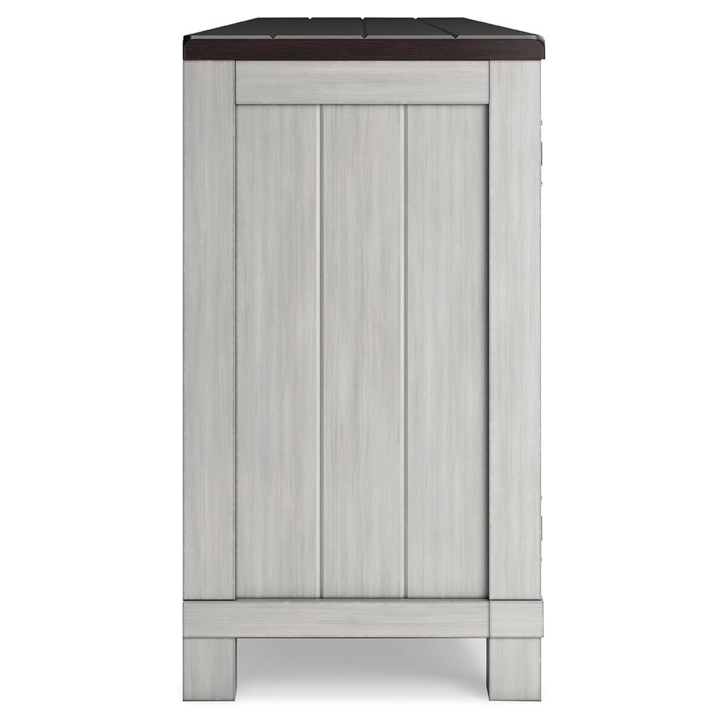 Darborn 88" TV Stand with Fireplace — Farmhouse Two-Tone Signature Design by Ashley® Living Room