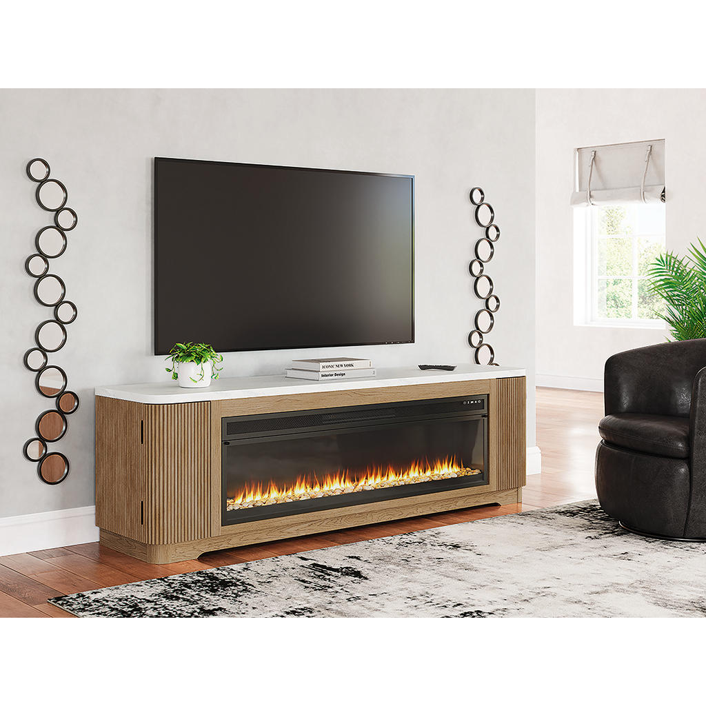 Camdill 80" TV Stand with Electric Fireplace Signature Design by Ashley® Living Room