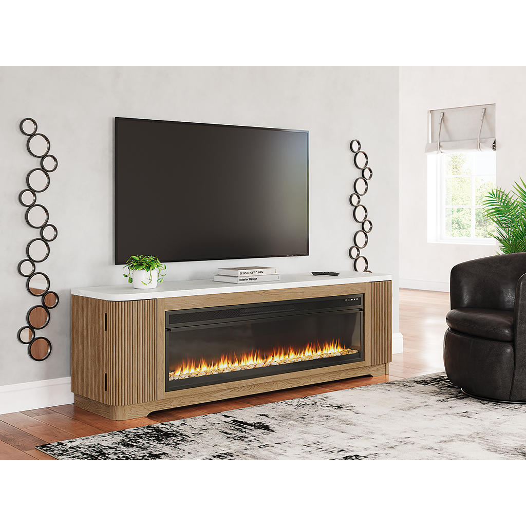 Camdill 80" TV Stand with Electric Fireplace Signature Design by Ashley® Living Room