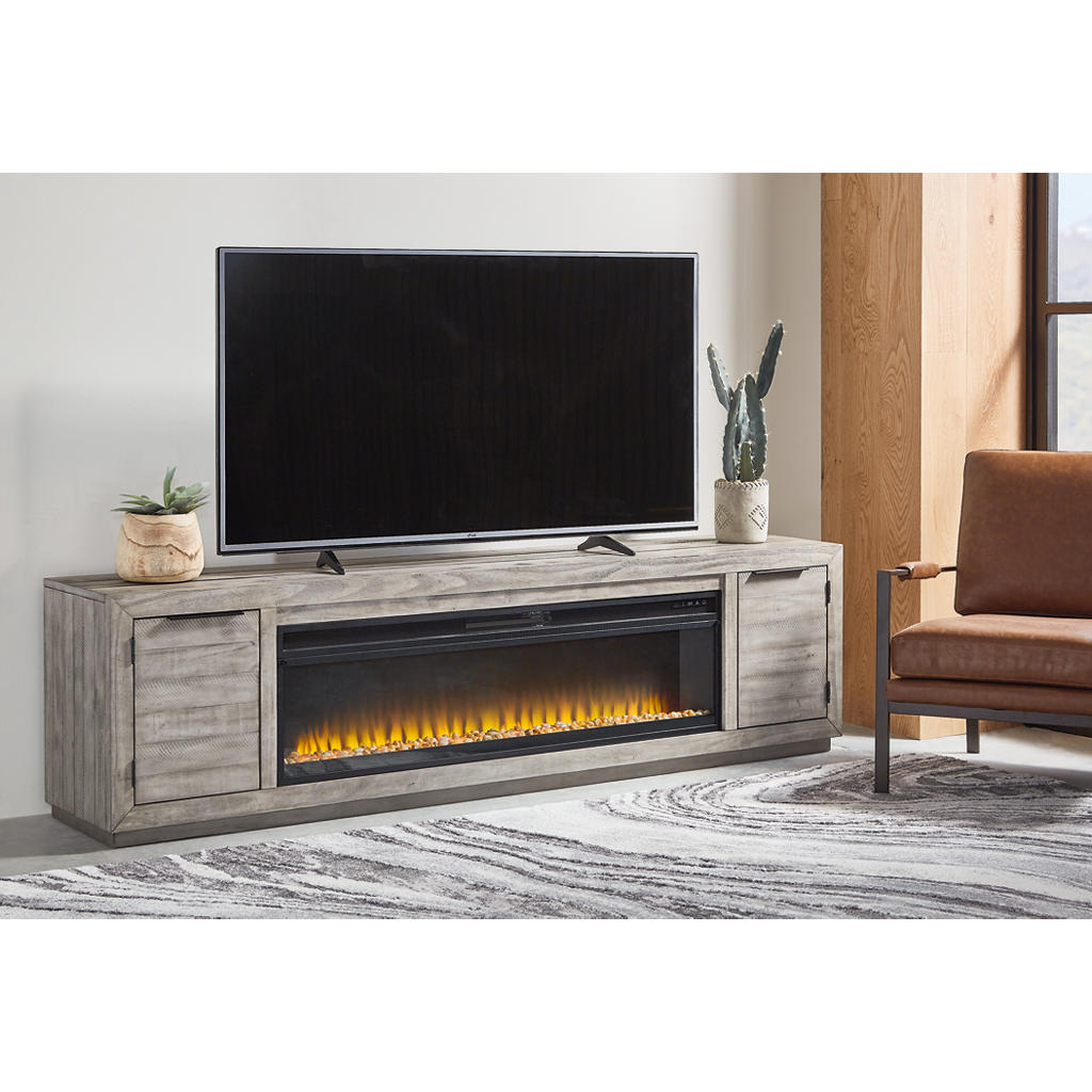 Naydell 92" TV Stand with Electric Fireplace Signature Design by Ashley® Living Room