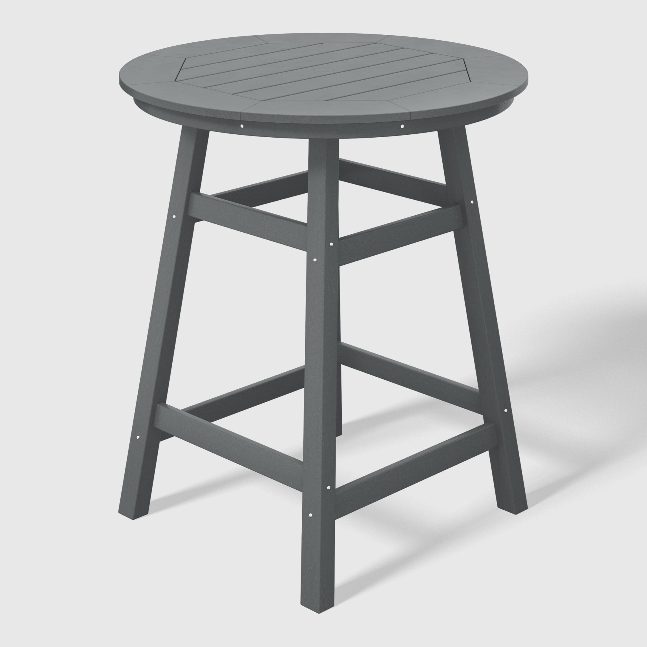 Stockholm All-Weather Outdoor 35" Round Counter Table (37" Height) Gray Seahawk Designs Patio Bar Tables
