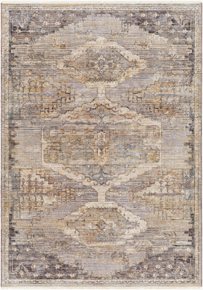 Aida Machine Woven Rug — Beige/Gray
