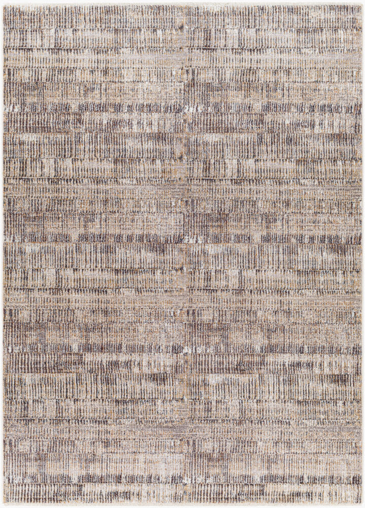 Aida Machine Woven Rug — Beige/Charcoal