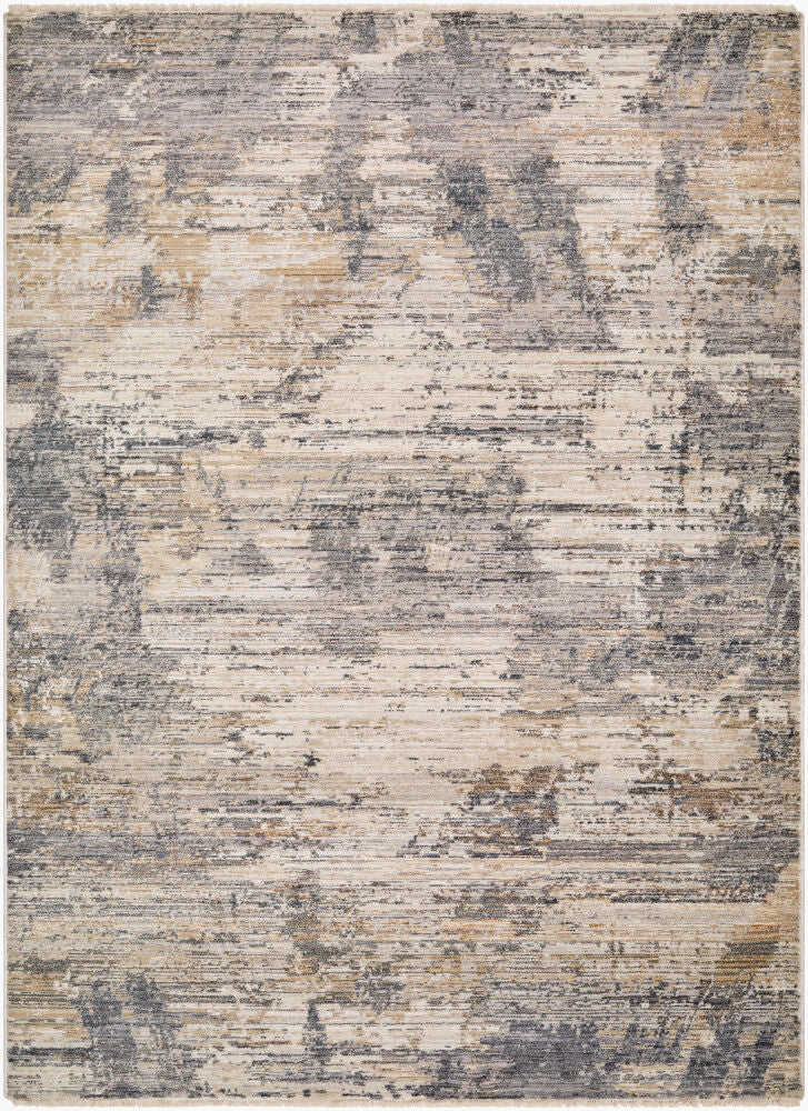 Aida Machine Woven Rug — Beige/Charcoal