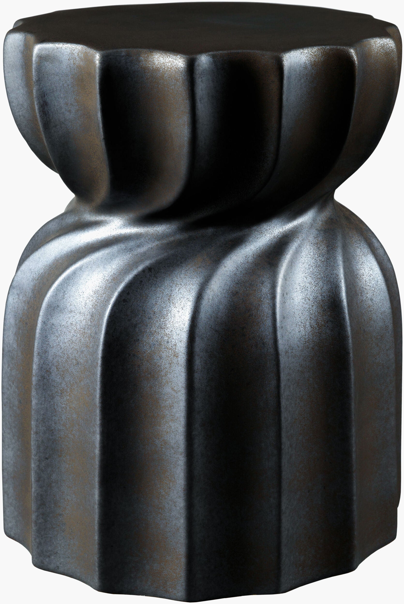 Alexia Garden Stool — Charcoal