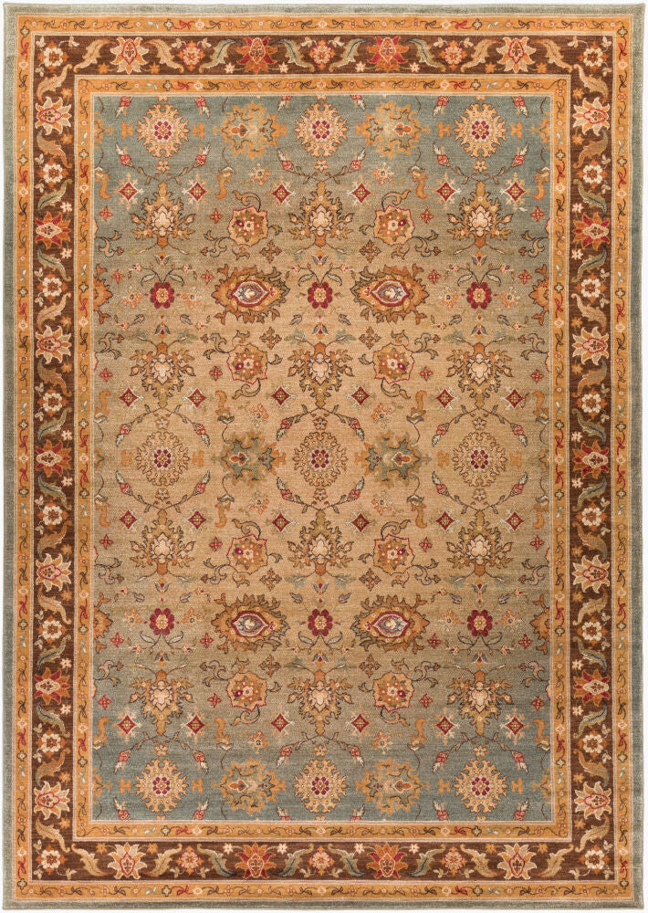 Arabesque Machine Woven Rug — Black/Burgandy
