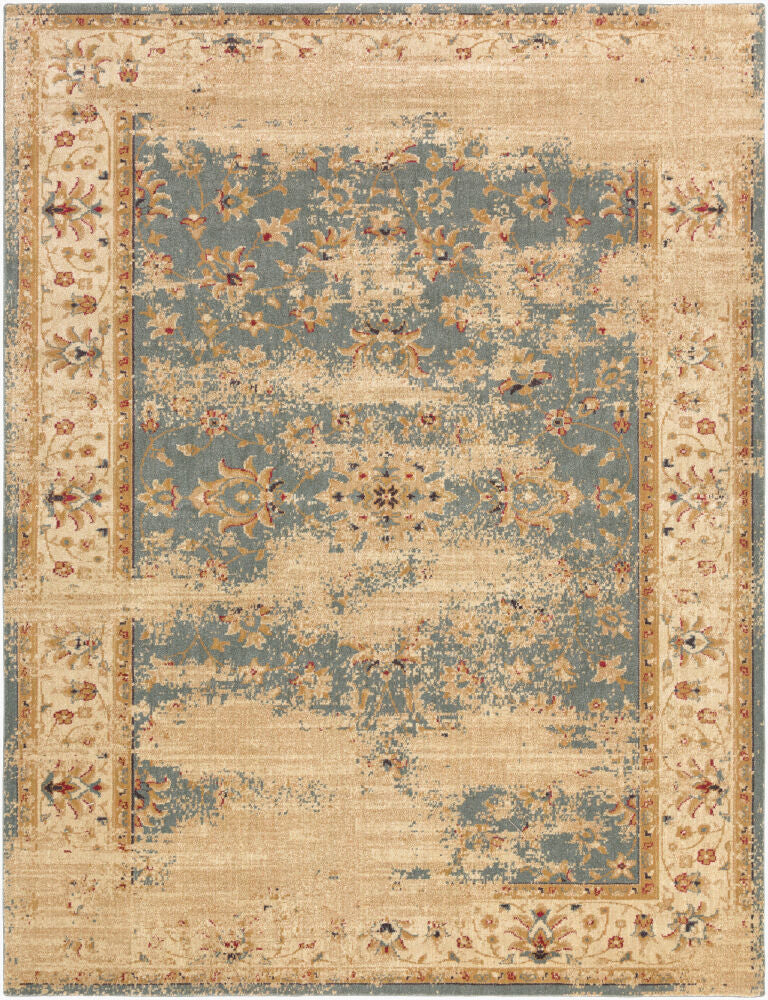 Arabesque Machine Woven Rug — Black/Burgandy