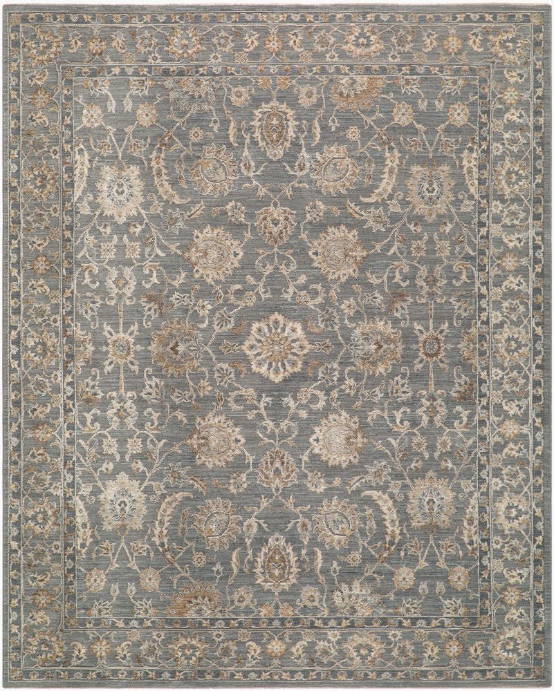 Arda Machine Woven Rug — Charcoal/Dark Brown