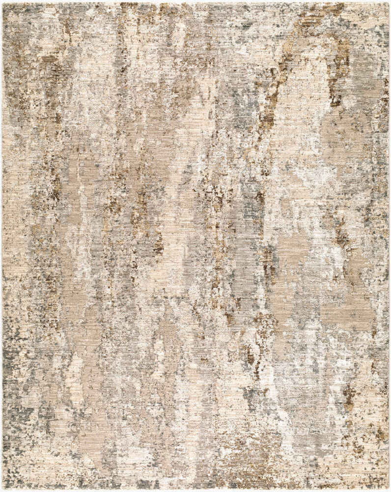 Arda Machine Woven Rug — Charcoal/Dark Brown