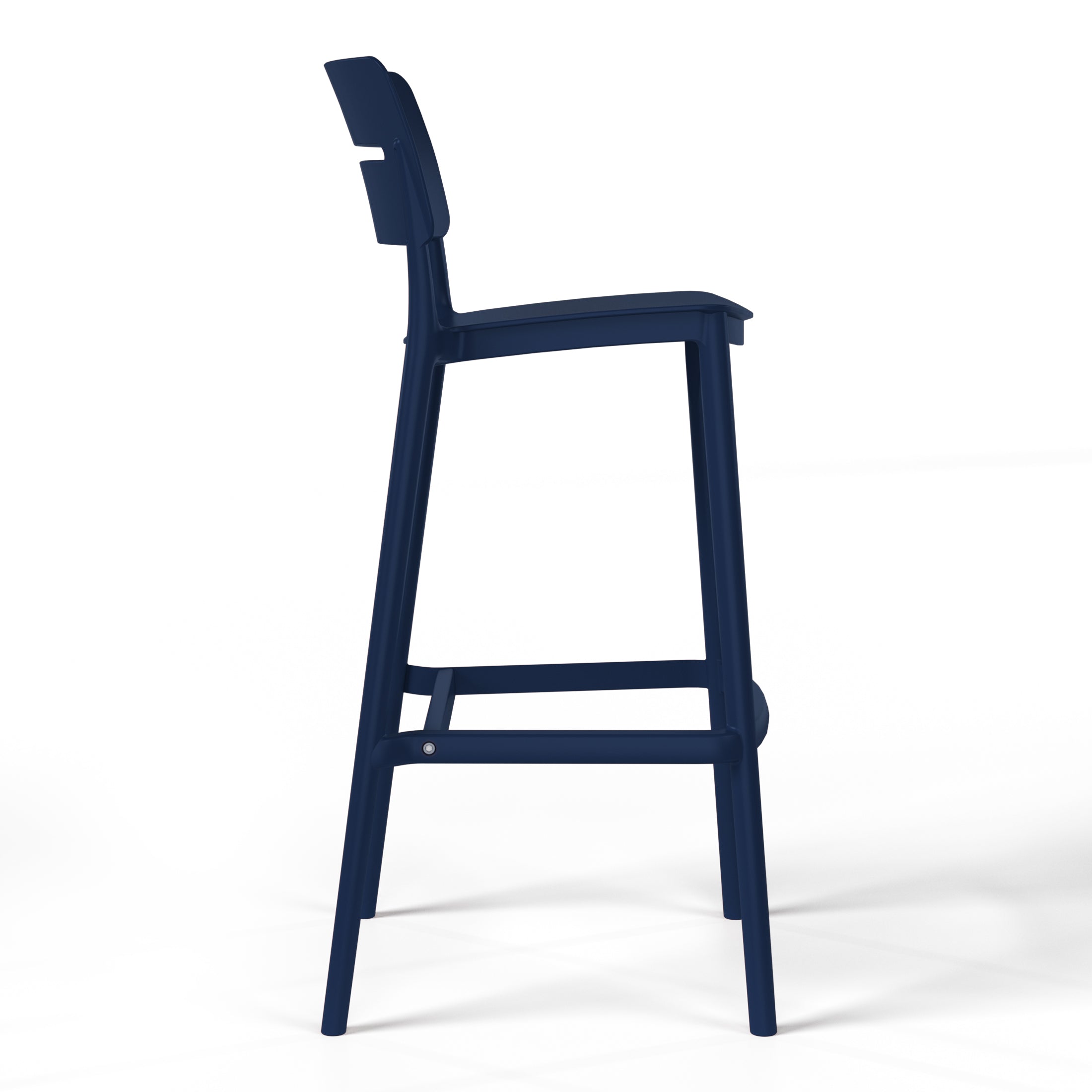 Polyform 29.5" Bar Stool (Set of 2) Navy Blue Seahawk Designs Patio Bar & Counter Stools