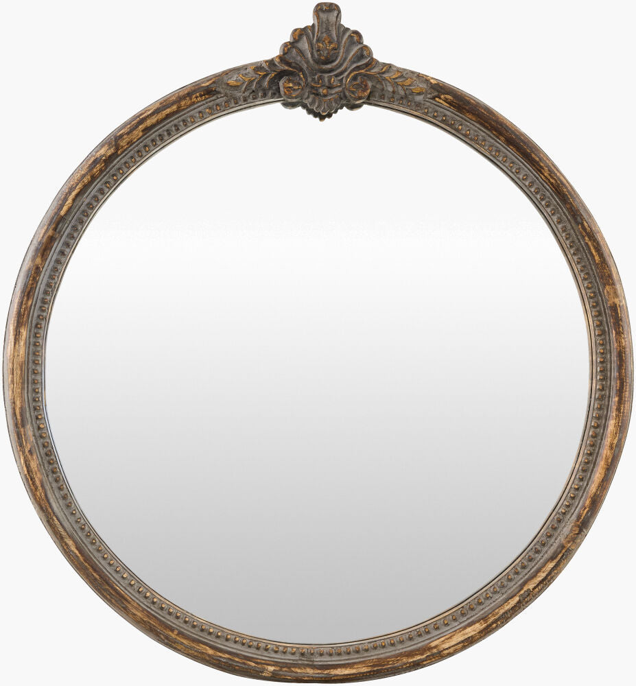 Aden Accent Mirror — Brown