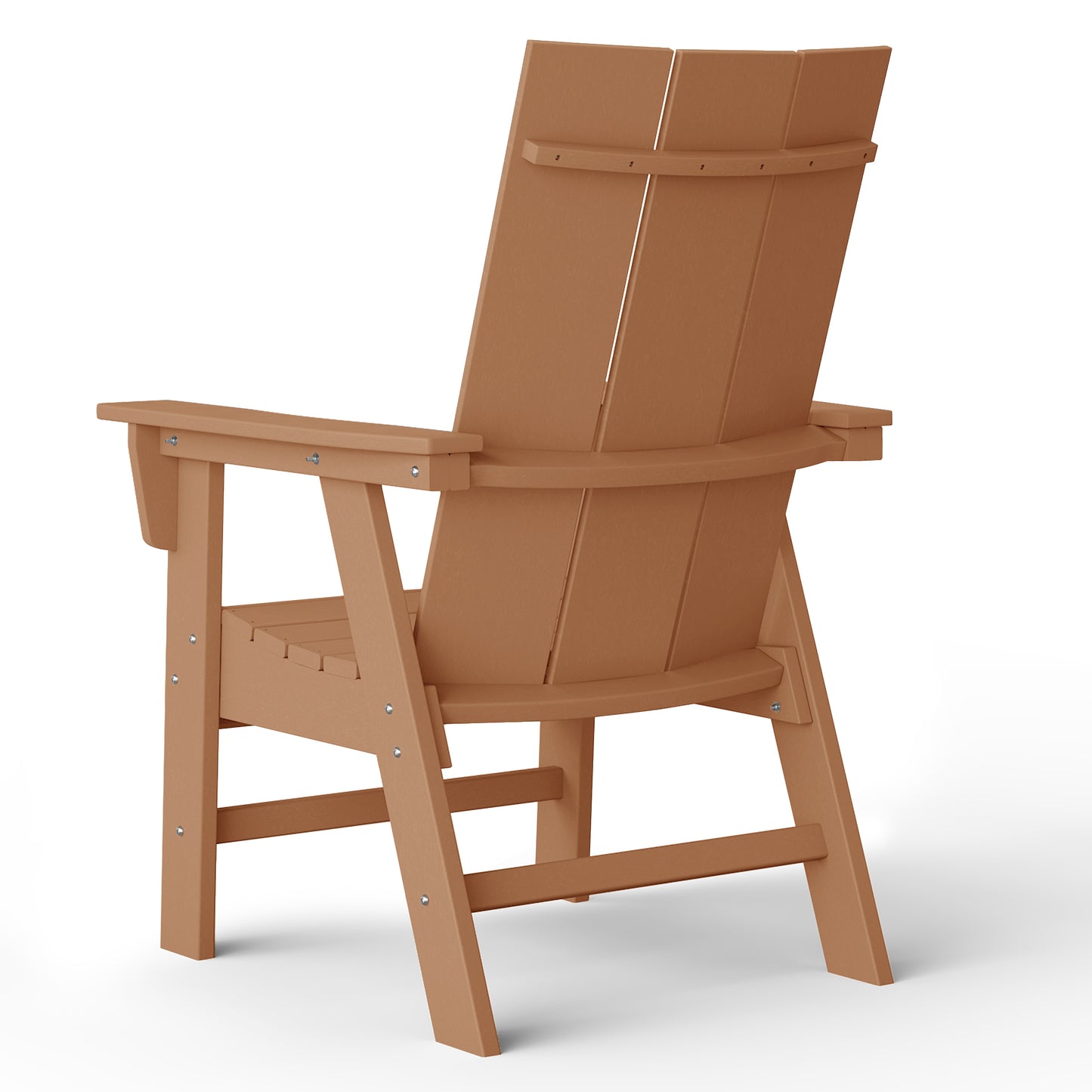 Malibu Modern All-Weather Outdoor Contoured Adirondack Dining Chair Seahawk Designs Patio Dining Chairs