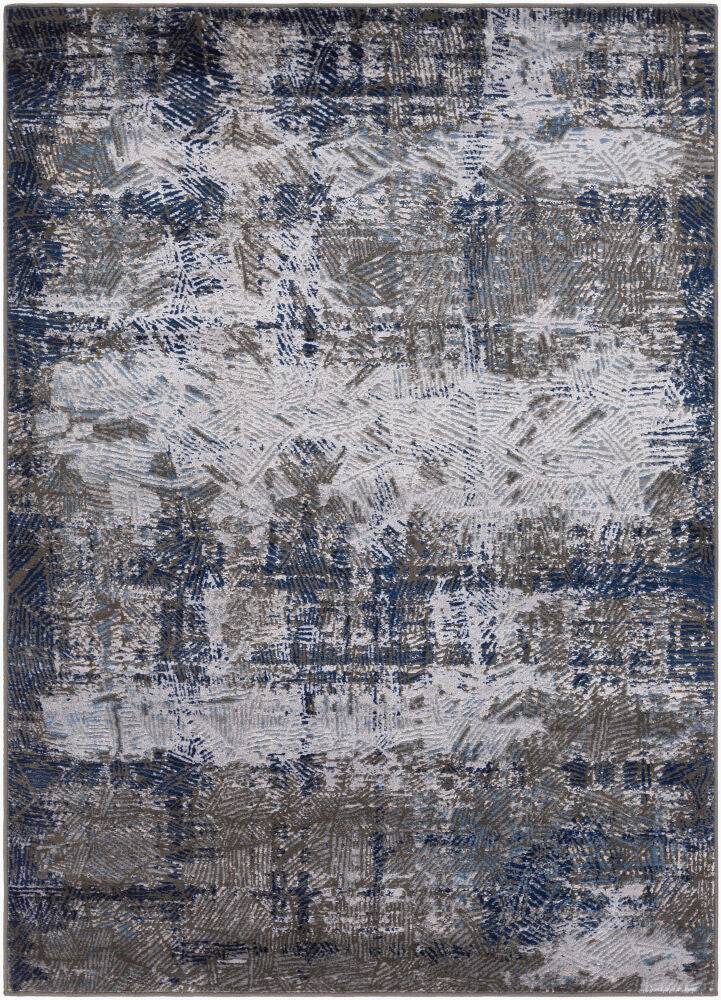 Amadeo Machine Woven Rug — Blue/Charcoal