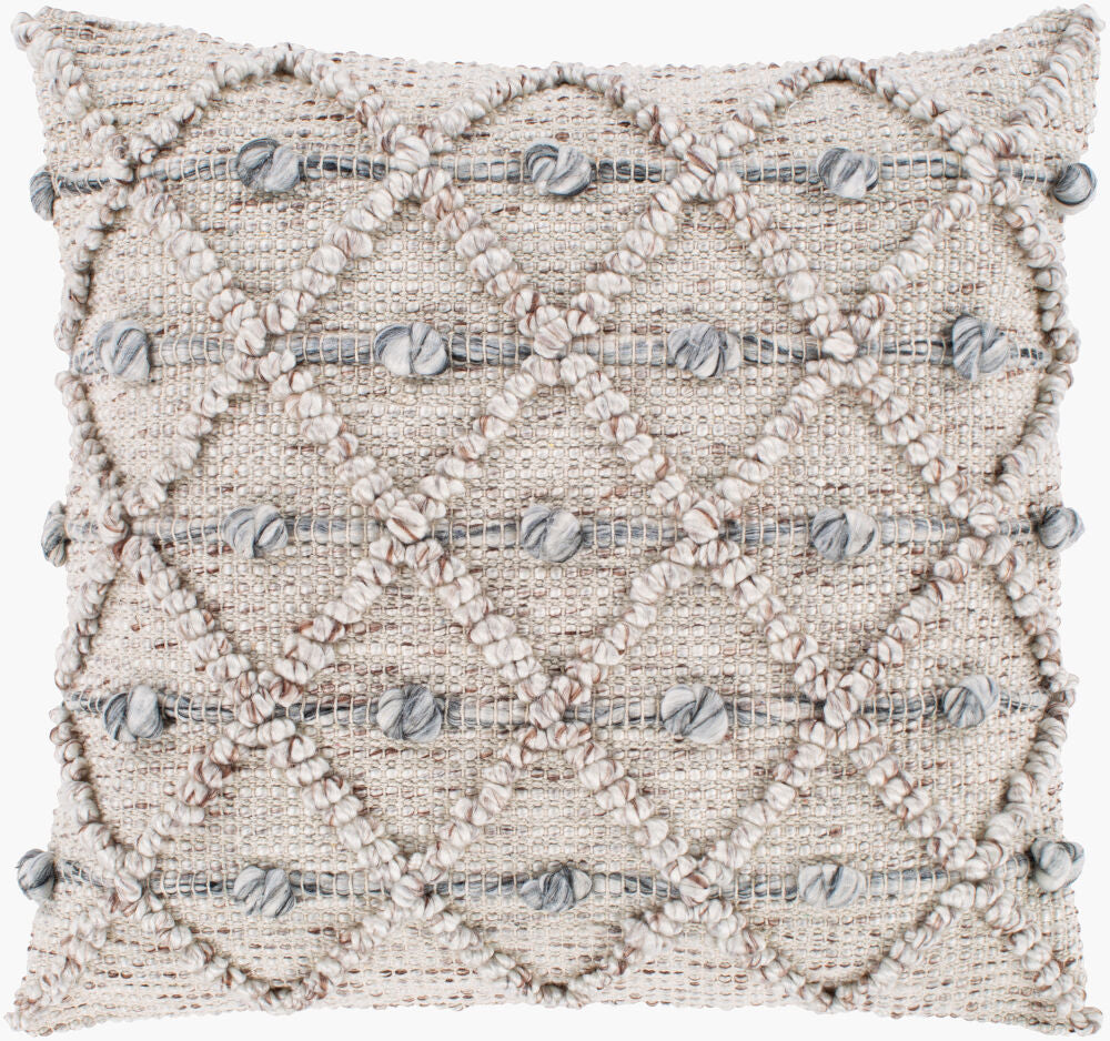 Anders Accent Pillow — Charcoal/Taupe