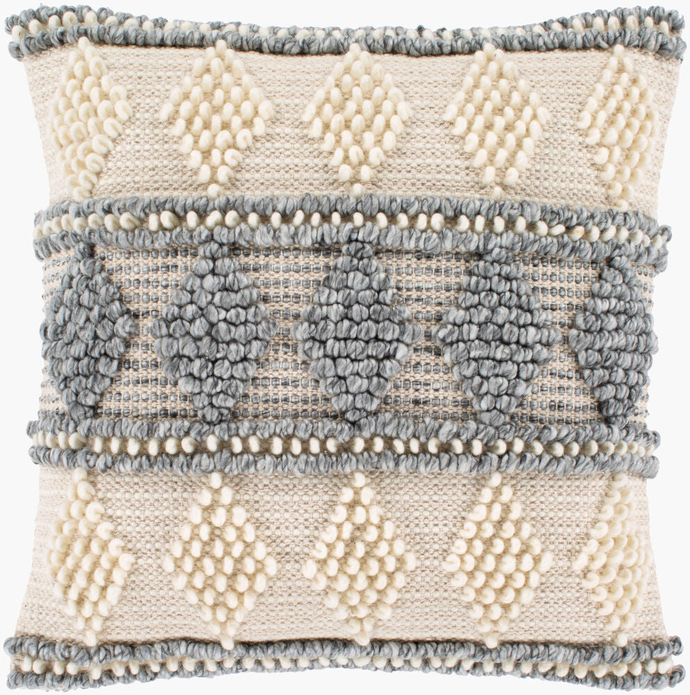 Anders Accent Pillow — Cream/Light Beige