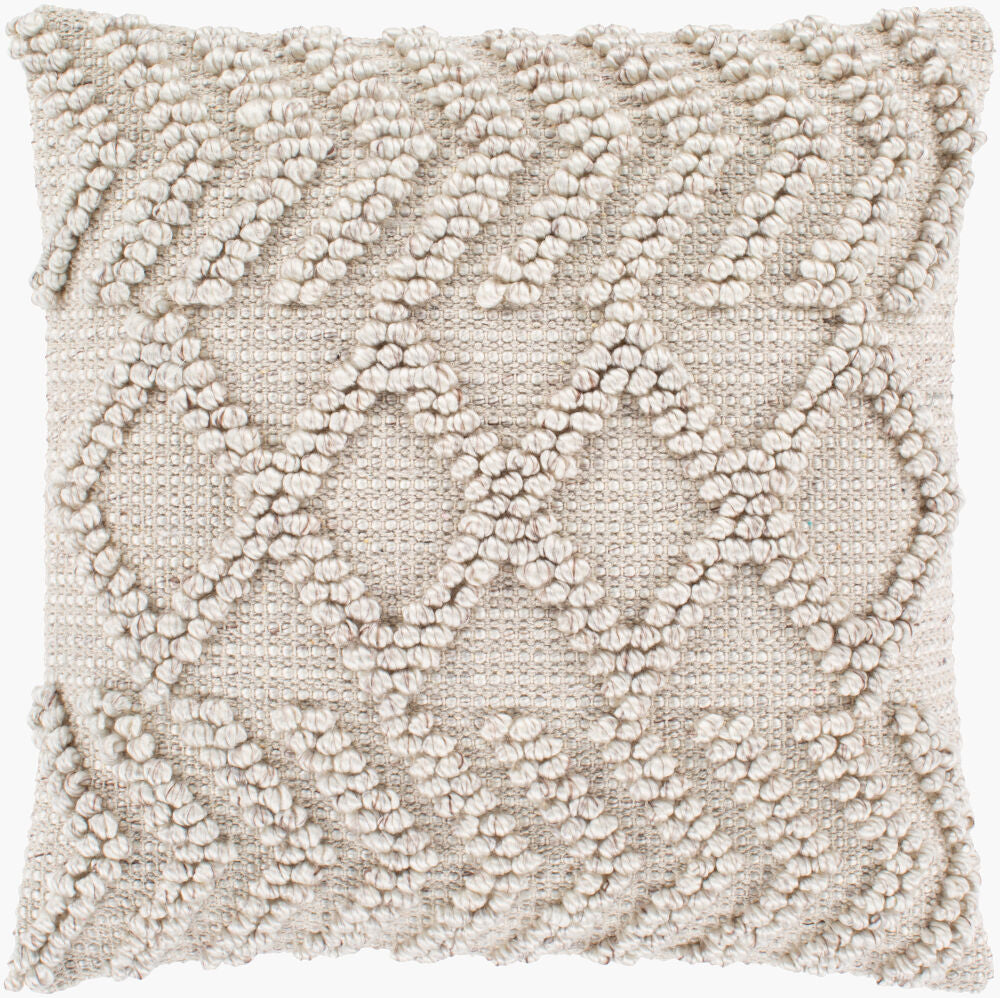 Anders Accent Pillow — Light Beige/Taupe