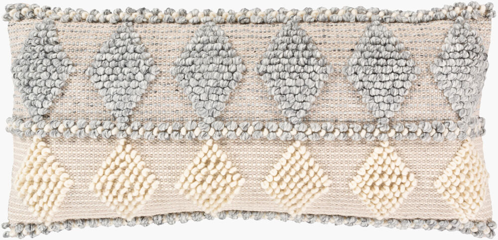 Anders Lumbar Pillow — Cream/Light Beige