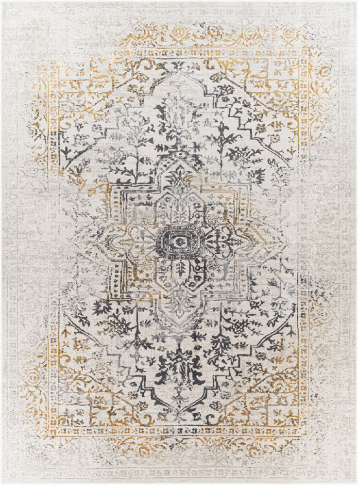 Aisha Machine Woven Rug — Charcoal/Gray