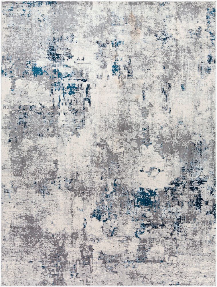 Aisha Machine Woven Rug — Blue/Charcoal
